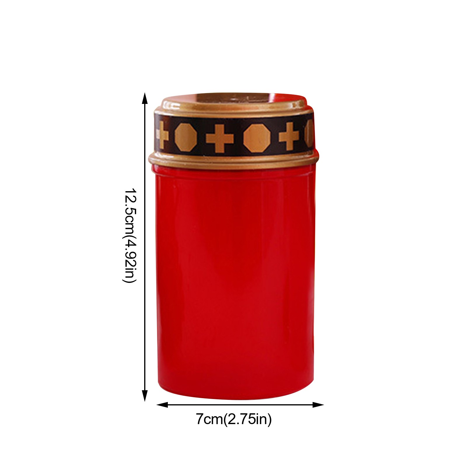 2 X Grave Lamp LED Grave Candles Flickering Candle Light Without