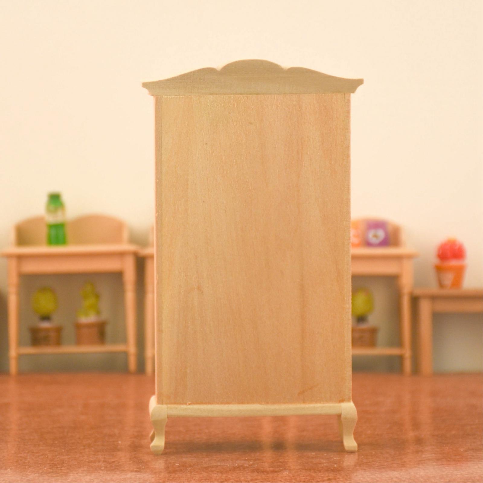 Exquisite Wardrobe 1:12 Dollhouse Miniature Living Room Furniture Life Scene Model Toy Bedroom Ornaments