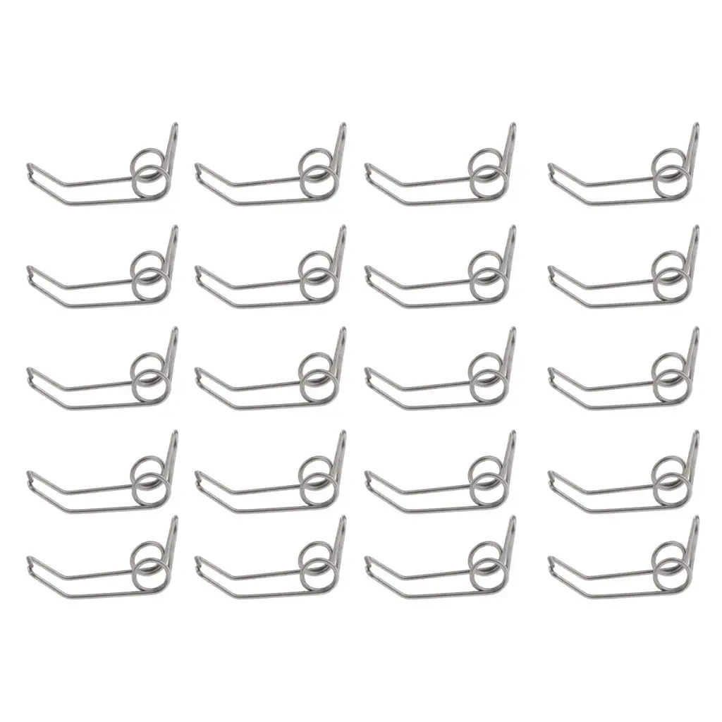 Pack of 20 Silver Trumpet Water Key Spit Value Springs Repair Parts Accs