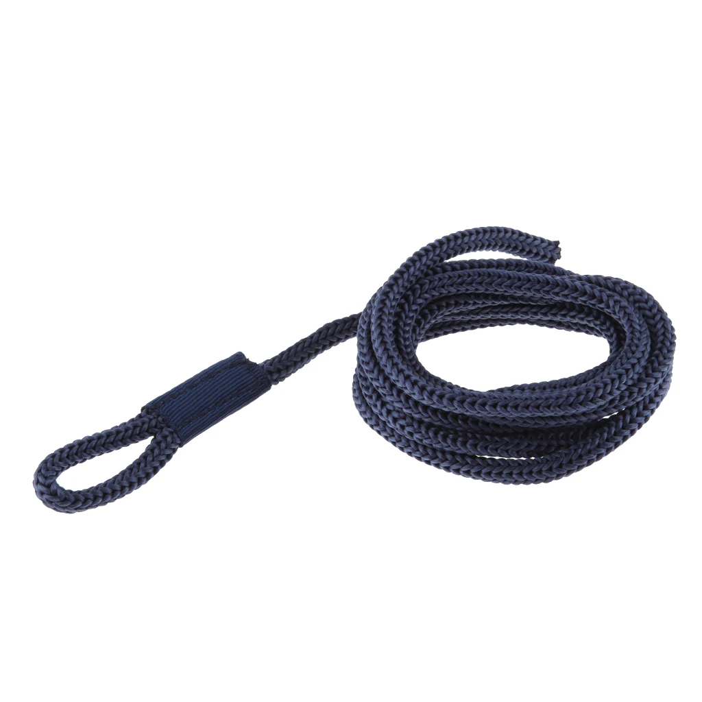 Double-Braided Boat Docking Fender/ Bumper Line Rope Whips 1/4'x5'' Rope Polyster Marine Essentials Fender Line Supplies