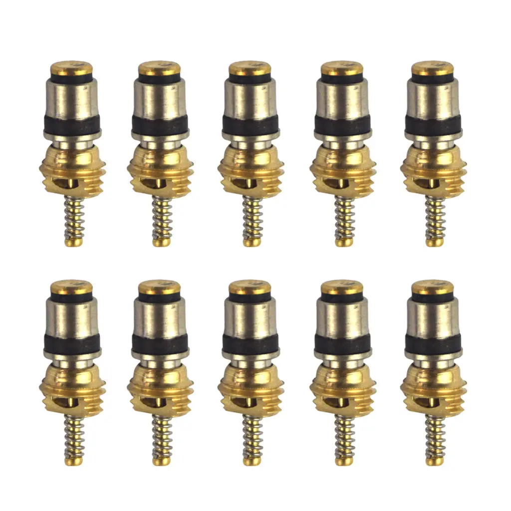 10x High Quality A/C High Pressure Valve Core for Volvo Citroen Fukang Elysee