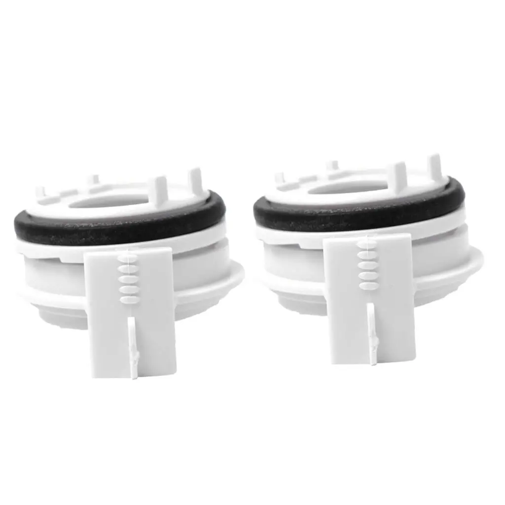 2 Pieces Bulbs Holder Adapters H7 HID for BMW E46 3 Series White