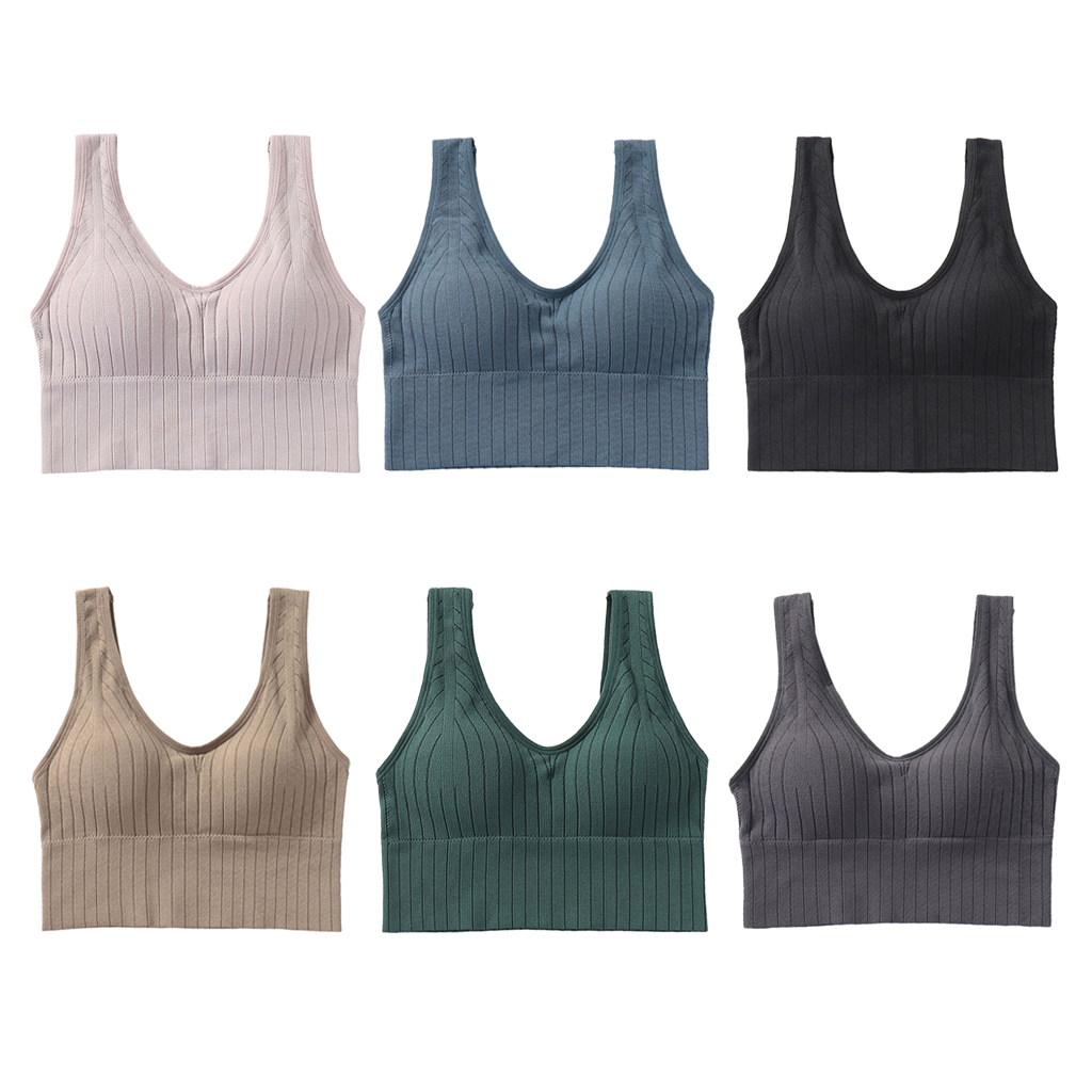 Women Bras Breathable Seamless Sports Bra Anti-sweat Shockproof Push up Padded Sport Bra Yoga Top Gym Running Fitness Sport Top