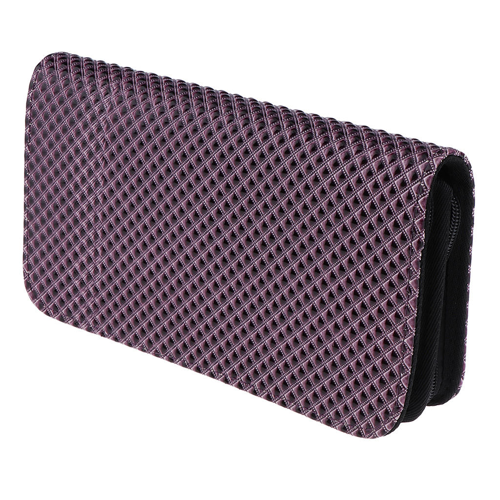 Haircutting Scissors Dual Zippers Layered Scissor Storage Bags Pouch Salon Shear Square Case