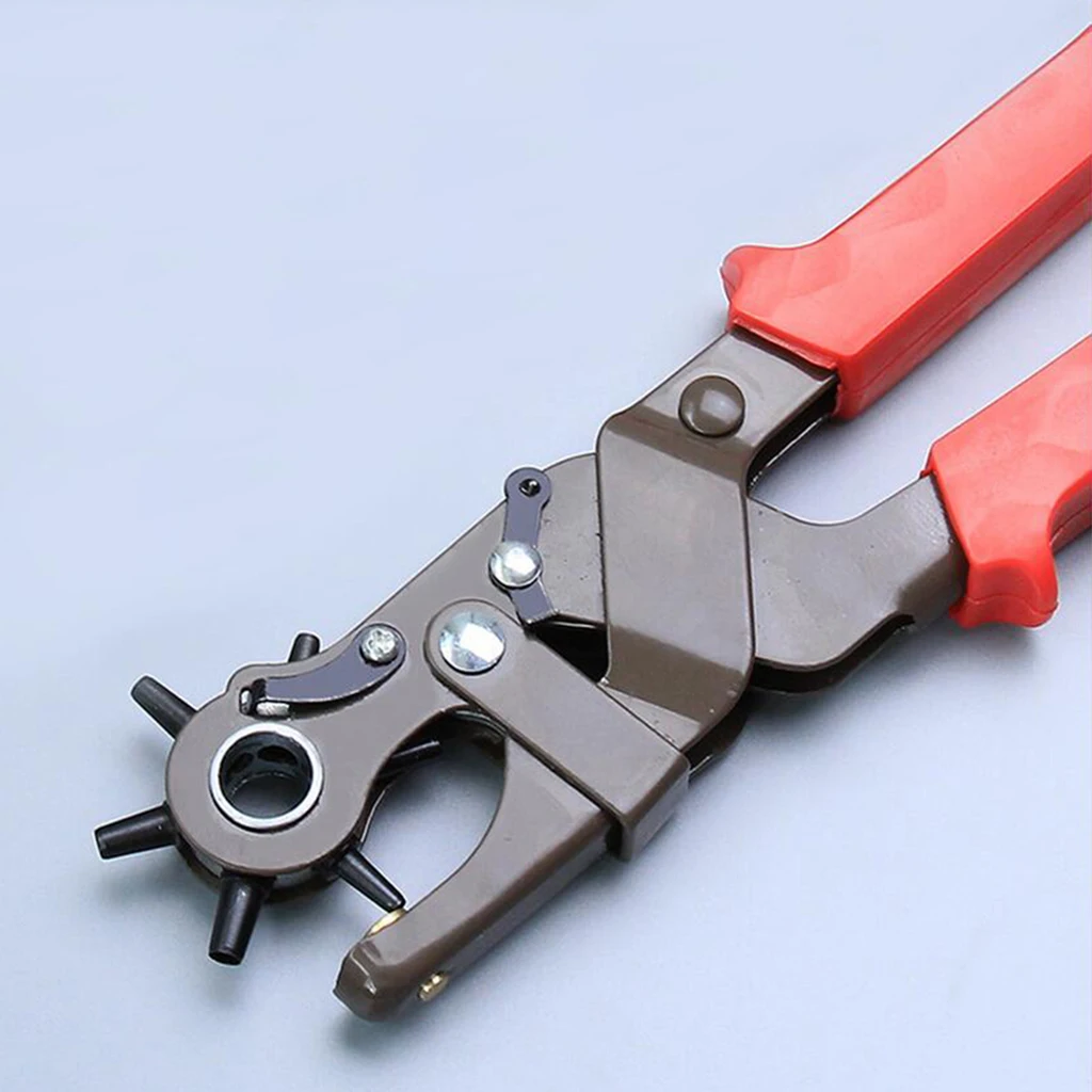 Heavy-Duty Rotary Leather Hole Punch Set for Belts Watch Band Straps Collars