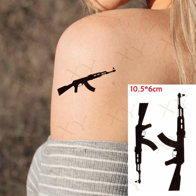 ak 47 rifles tattoos