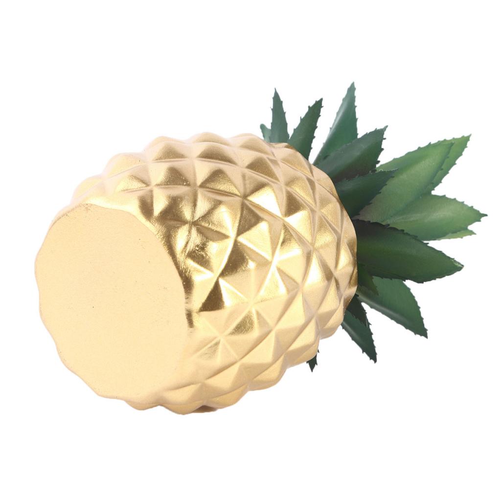 Resin Fake Greenery Decoration, Potted Pineapple Plant for Office Table Top Home