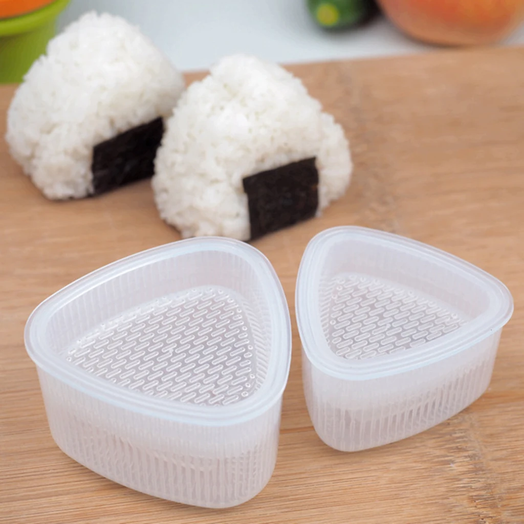 Juego de moldes para sushi transparente iTimo Triangle Rice 2 unidades