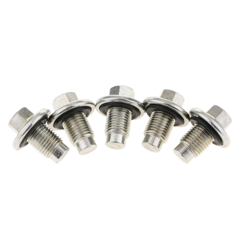 10x Engine Oil Pan Drain Plug Bolt & Rubber Gasket for Chrysler  for Jeep