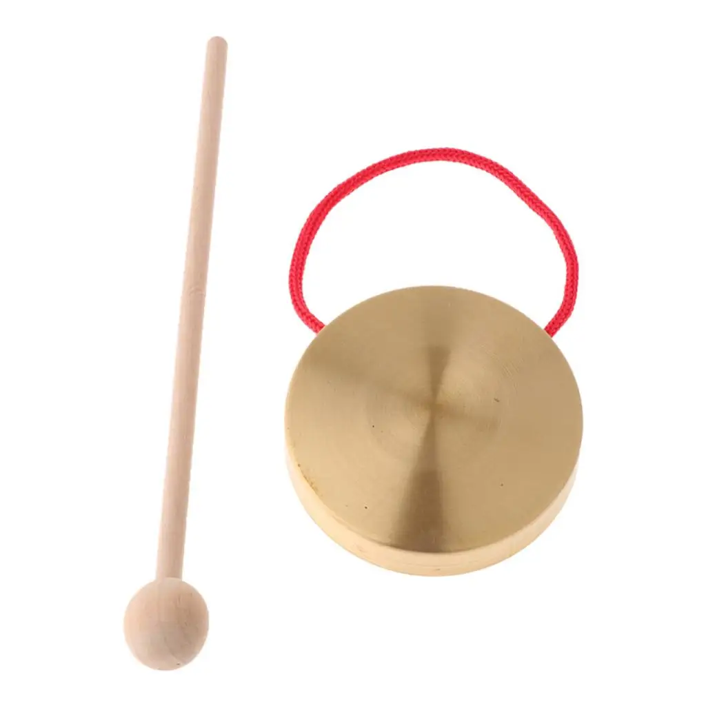 Mini Hand Gong Brass Copper Chapel Opera Percussion with Rounds