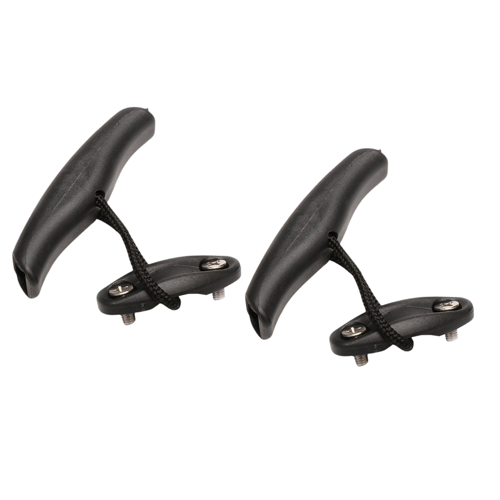 2Pcs Kayak Carry Handles Heavy Duty Canoe Pull T-Handle Kit with Pad Eyes Bungee Replacement Carrier Fishing Boat Accessories