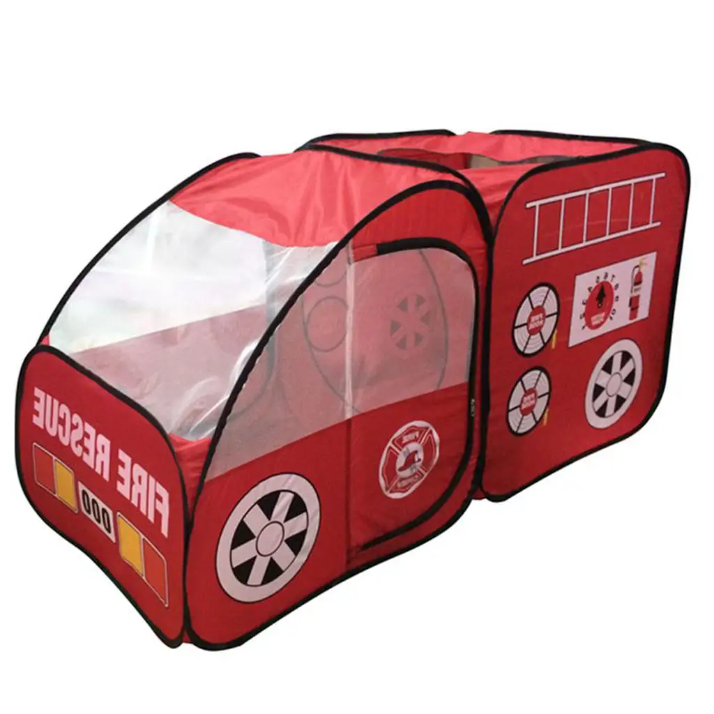 Portable Travel Car Shape Pop-up Play Tent Unisex Ball Pit Hut Kids Indoor Outdoor Toy Games