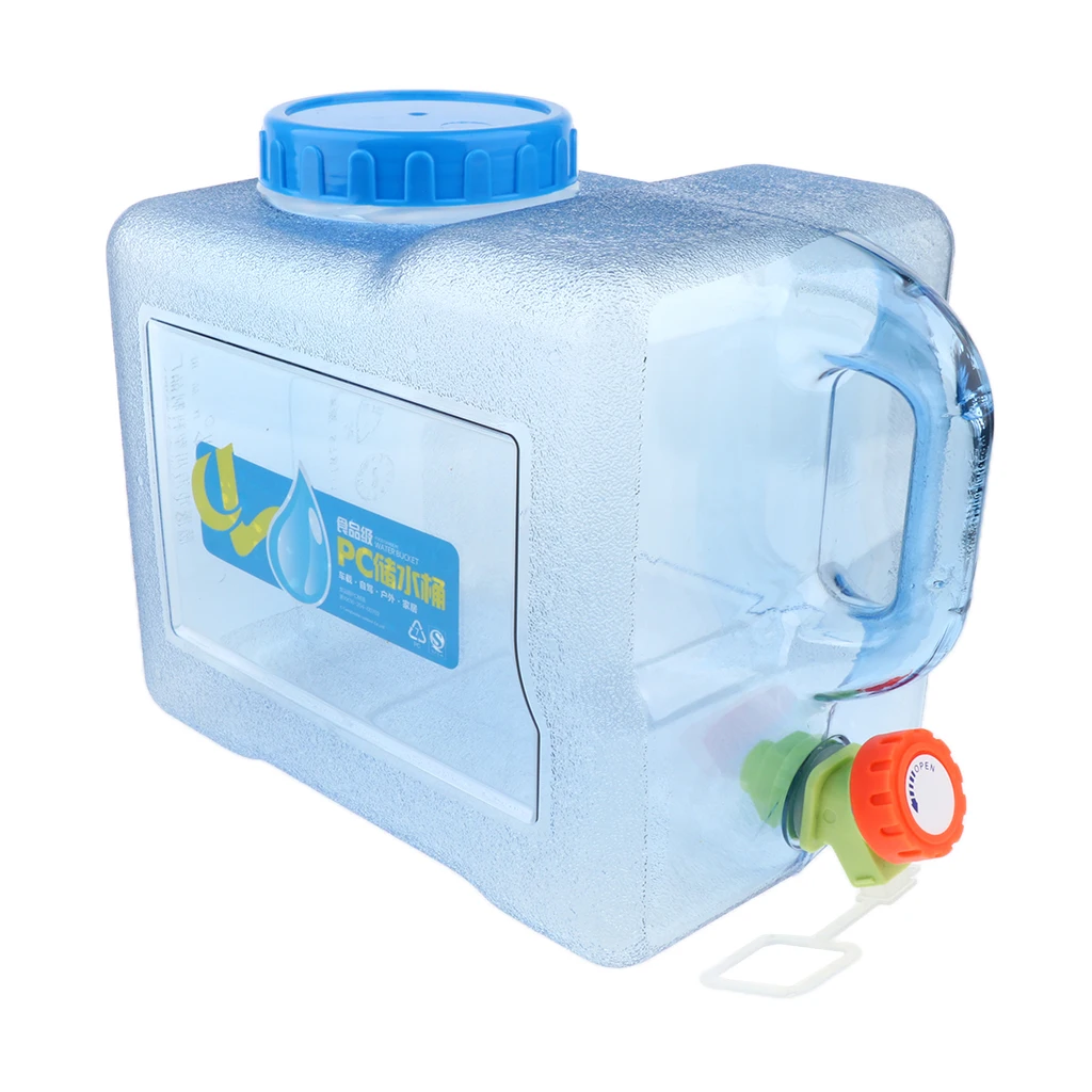 5 LITRE FOOD GRADE PLASTIC WATER JERRY CAN 5L CONTAINER BOTTLE POURING TAP. 