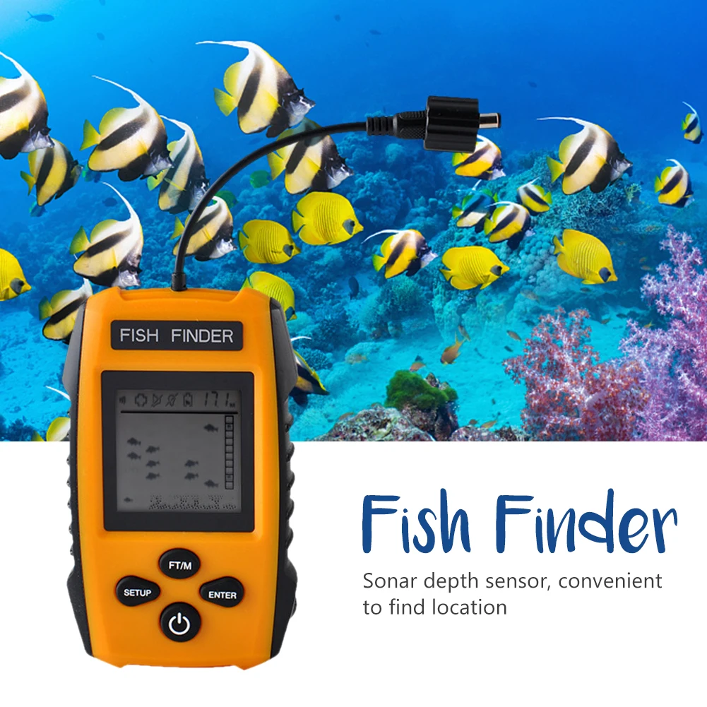 LCD Bildschirm Fish Finder Digital Sonar Sensor Klopfer Detektor für Fishing 