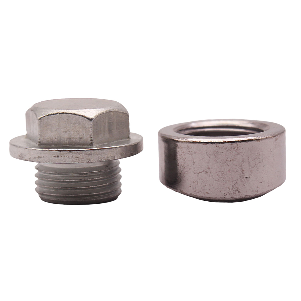 Bouchon D'oxygène O2 En Acier 304 - Filetage 18 X 1.5, étagé Pour Soudage Facile - Lot De 2 - 7