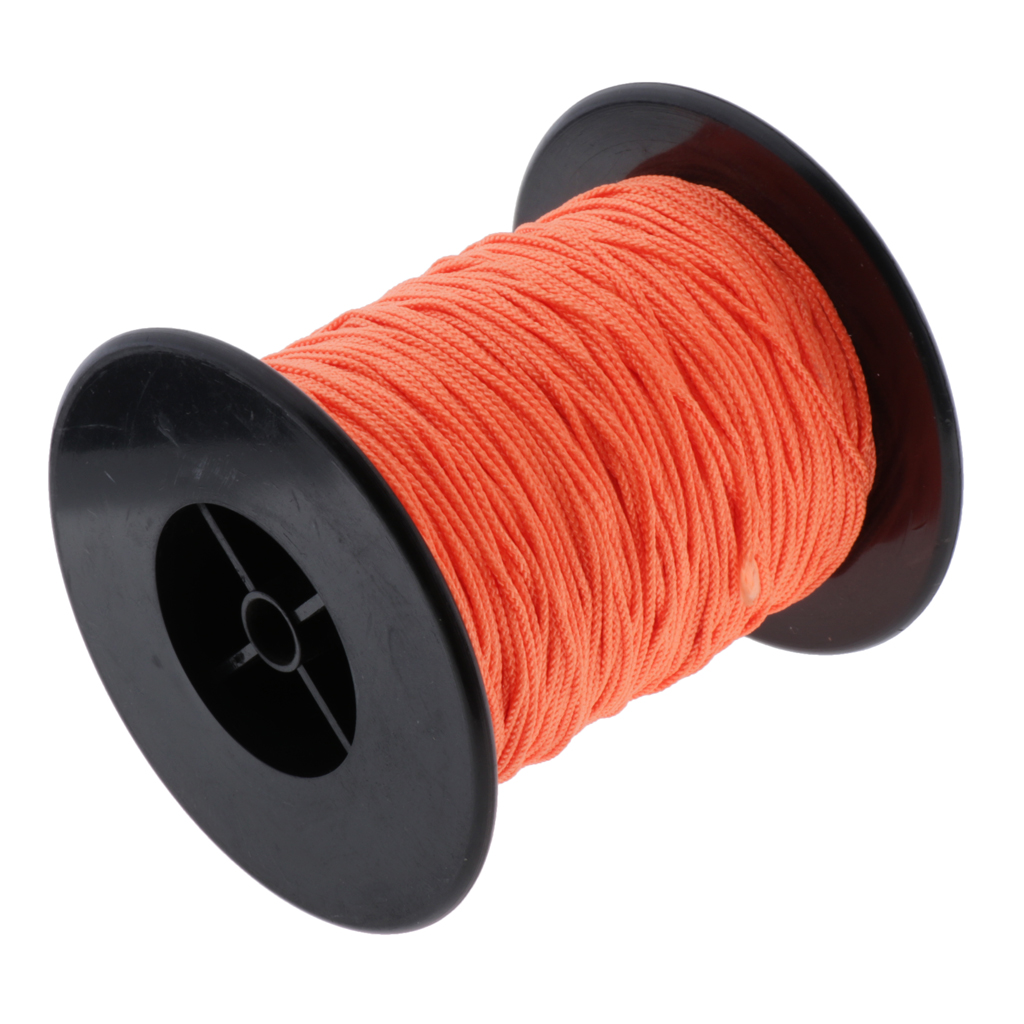 Scuba Diving Reel Line - High Visibility Polyester Line Rope for Scuba Dive Reel Finger Spool and more (83m x 2mm)