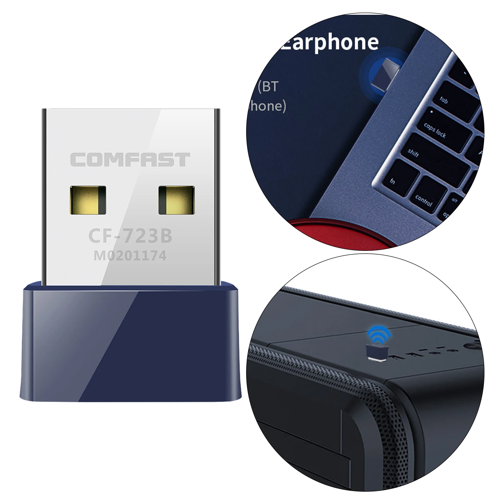 Wireless USB 2 in 1 WiFi Bluetooth Card External Network Dongle, Low Energy
