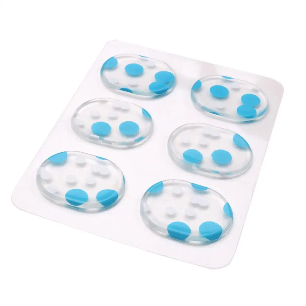6 Packs Drum Damper Gel Pads, For Drums Tone Control,Silicone Drum Dampeners,Clear Resonance Pads For Drum Muffling