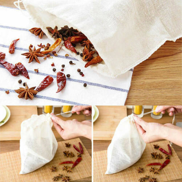 Empty Tea Bags YICHEN 50pcs Spice Bags,Muslin Bags With Jamaica