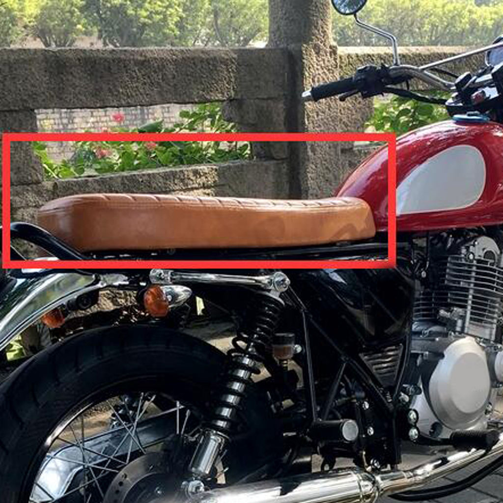 Cafe Racer Motorcycle Motorbike Seat Retro Scrambler Seats Universal Orange