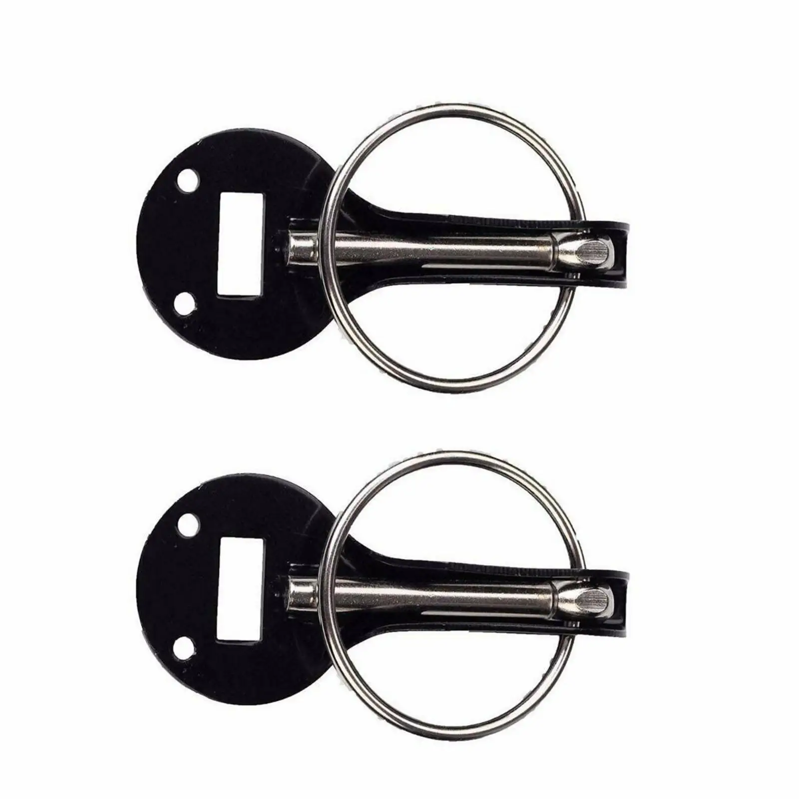 Universal Hood Pin Lock Kit Cylindrical Key Lock Accessories Black Durable Metal Hood Lock Latch Kit Fit for Racing Car