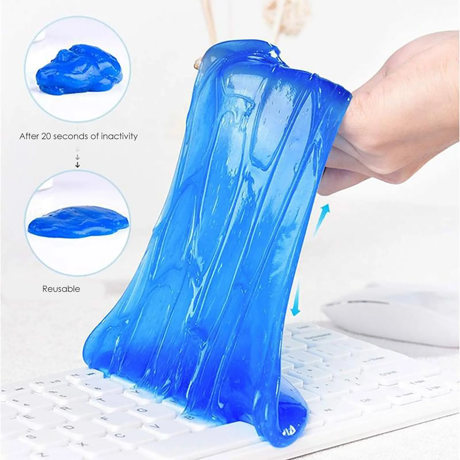 best car wax 50g Car Interior Cleaning Glue Slimes For Cleaning Air Vent Magic Dust Remover Gel Care Computer Keyboard Slime Cleaner Gel car wash water