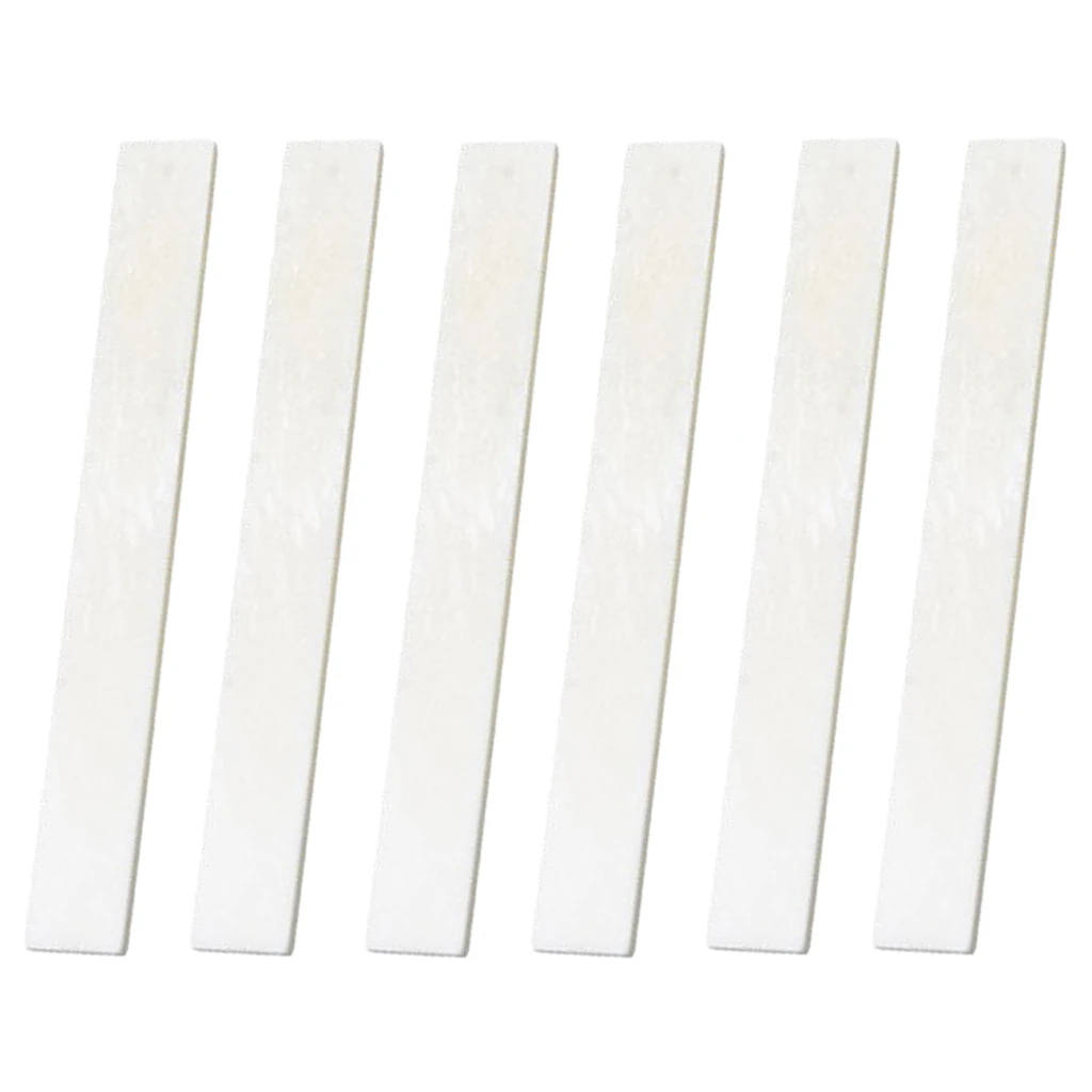 Pack of 6 Bone Nut Blank for Cigar Box Classical Guitar Bass DIY Instrument Accessories