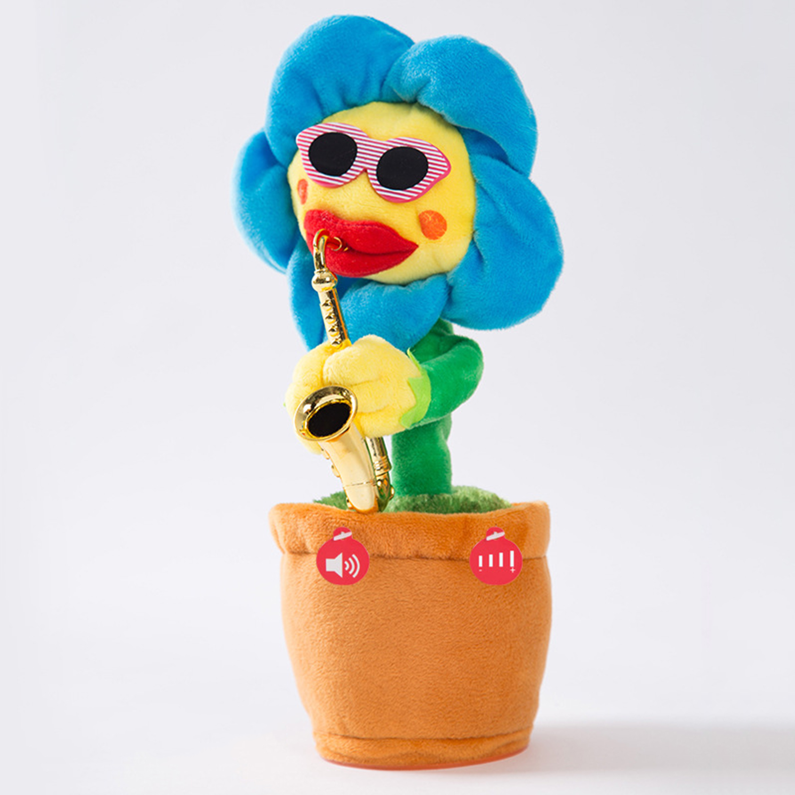 Flowers  Funny Music Plush Toy 120 Songs Battery Powered
