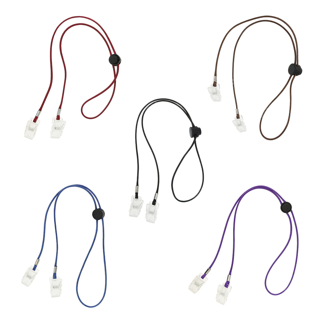 5x Adjustable Elderly Baby Towel Clip Strap Lanyard Bib Holder