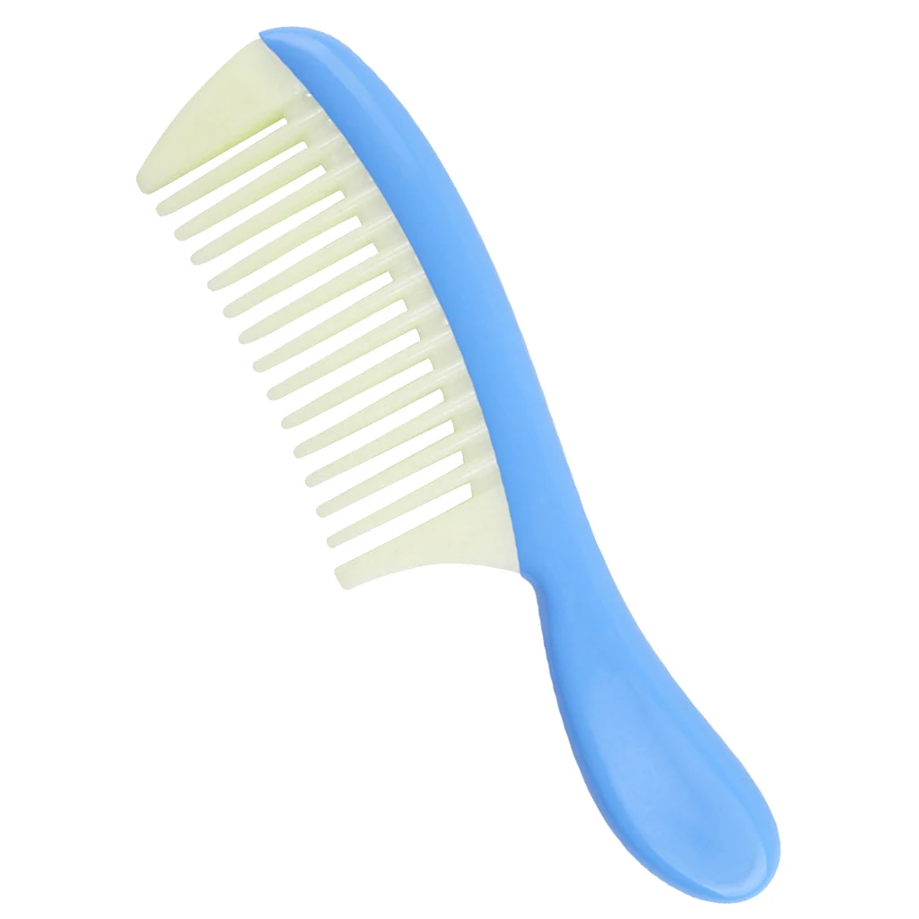 Durable Plastic Detachable Hair Der Comb Barber Wet Dry Styling Comb Wide Tooth Brush- No Snag//Static/Frizz