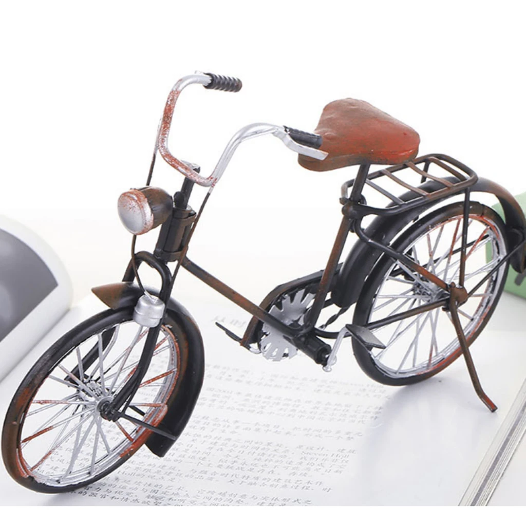 Miniature Metal Bicycle Vintage Mountain Bike, Boy Girl Toys Creative Gift, Dollhouse Fairy Garden Accessories, Home Crafts