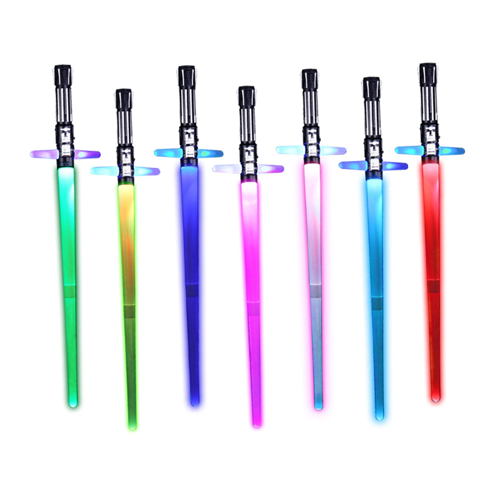2-in-1 LED Flashing Lightsaber Roleplay War Fighters Toy Birthday Presents