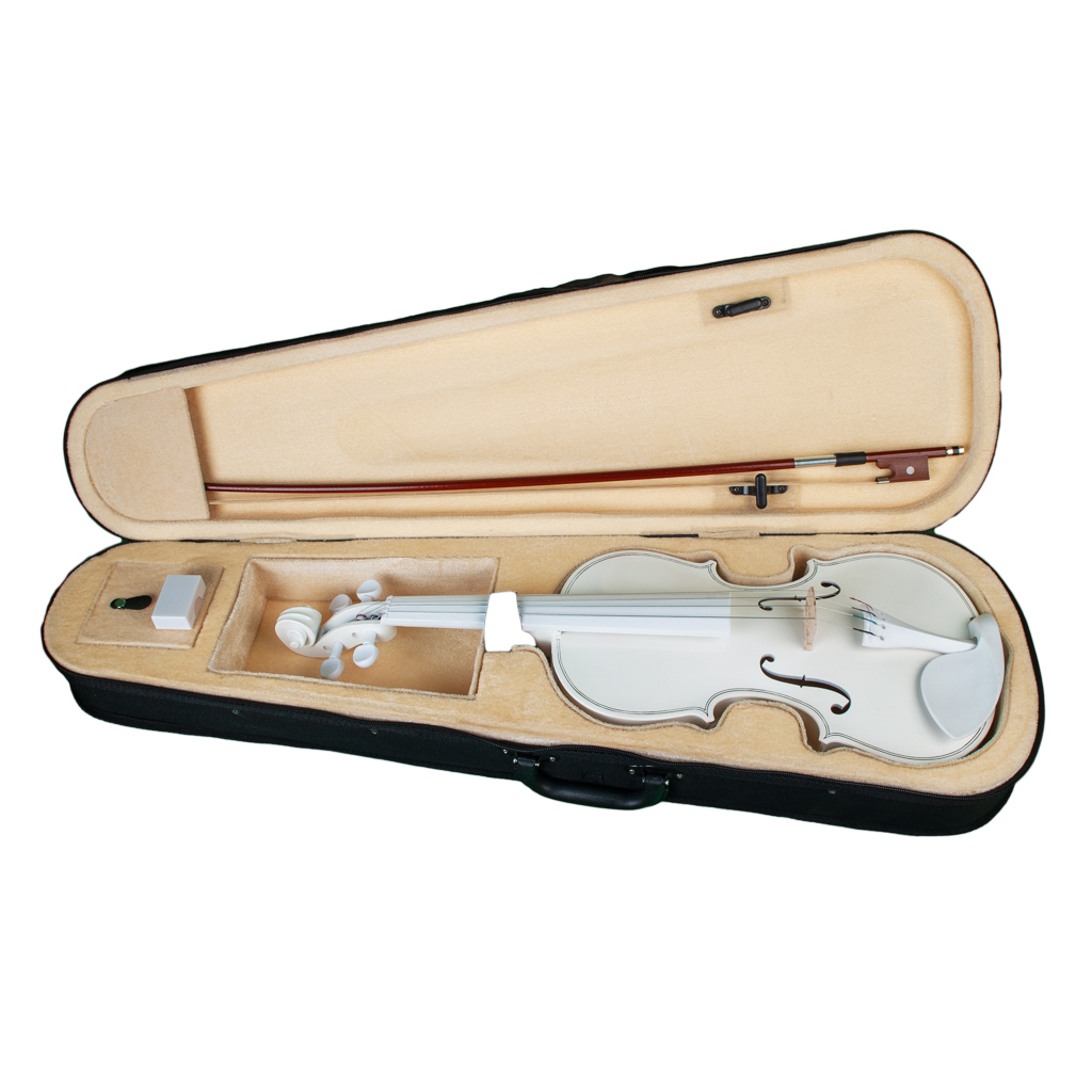 Full 4/4 Size Maple Spruce Violin with Case Bow Rosin for Students Learning Band Show