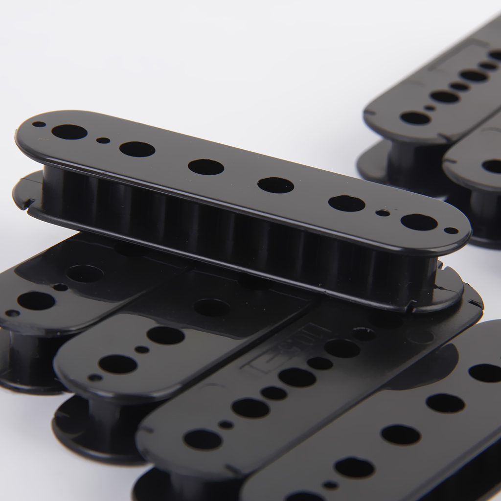 10 pcs ABS Humbucker Screw Side Guitar Pickup Bobbin Black 52mm Hole Spacing