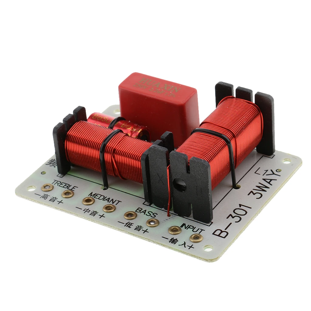 B-301 180W Speaker Audio Frequency Divider 3 Way Crossover Filters Board