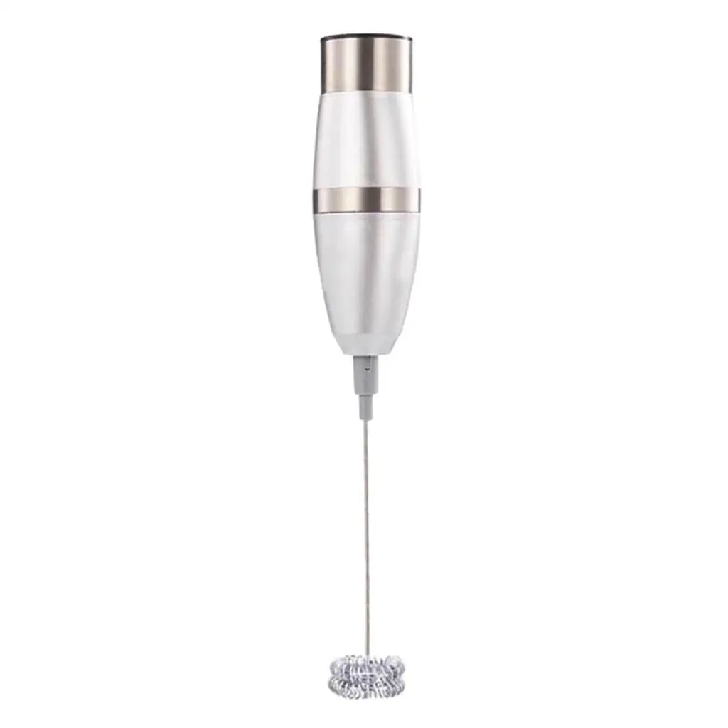 Electric Milk Frother Handheld Stainless Steel Frother Mixer Propeller for Coffee Latte Cappuccino Hot Chocolate