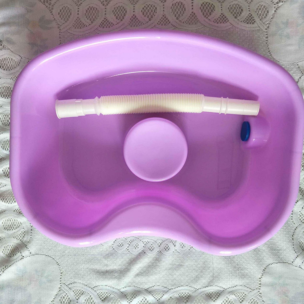 Neck Rest Bed Shampoo Basin Hair Washing Tub Tray for Kids Disabled Elderly