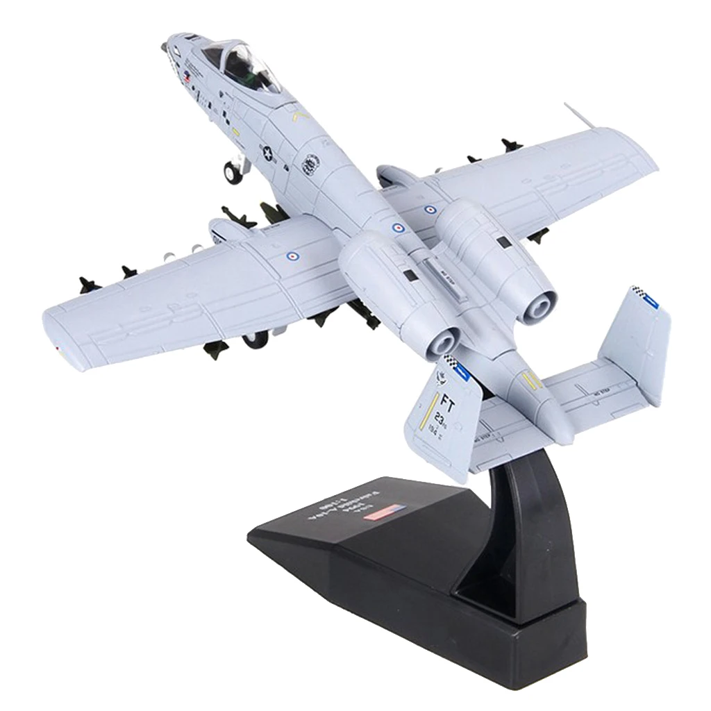 1/100 Realistic America A-10 Attack Plane Aircraft Warcraft Model Toys Decor