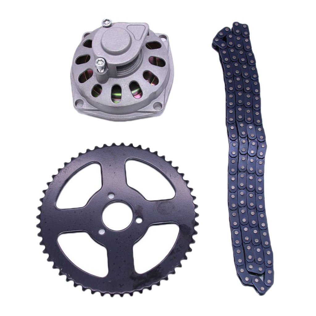 Motorcycle Sprocket Kit, Replacement Parts, 54T 26mm Rear Sprocket and T8F Chain with 6 Teeth  for Mini Pocket Bike
