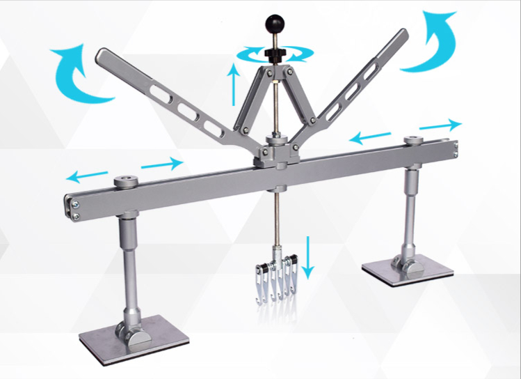 Description Picture 3 of item0-200mm automobile pit heavy sheet metal puller quick depression repair tool aluminum body double fulcrum large pull frame