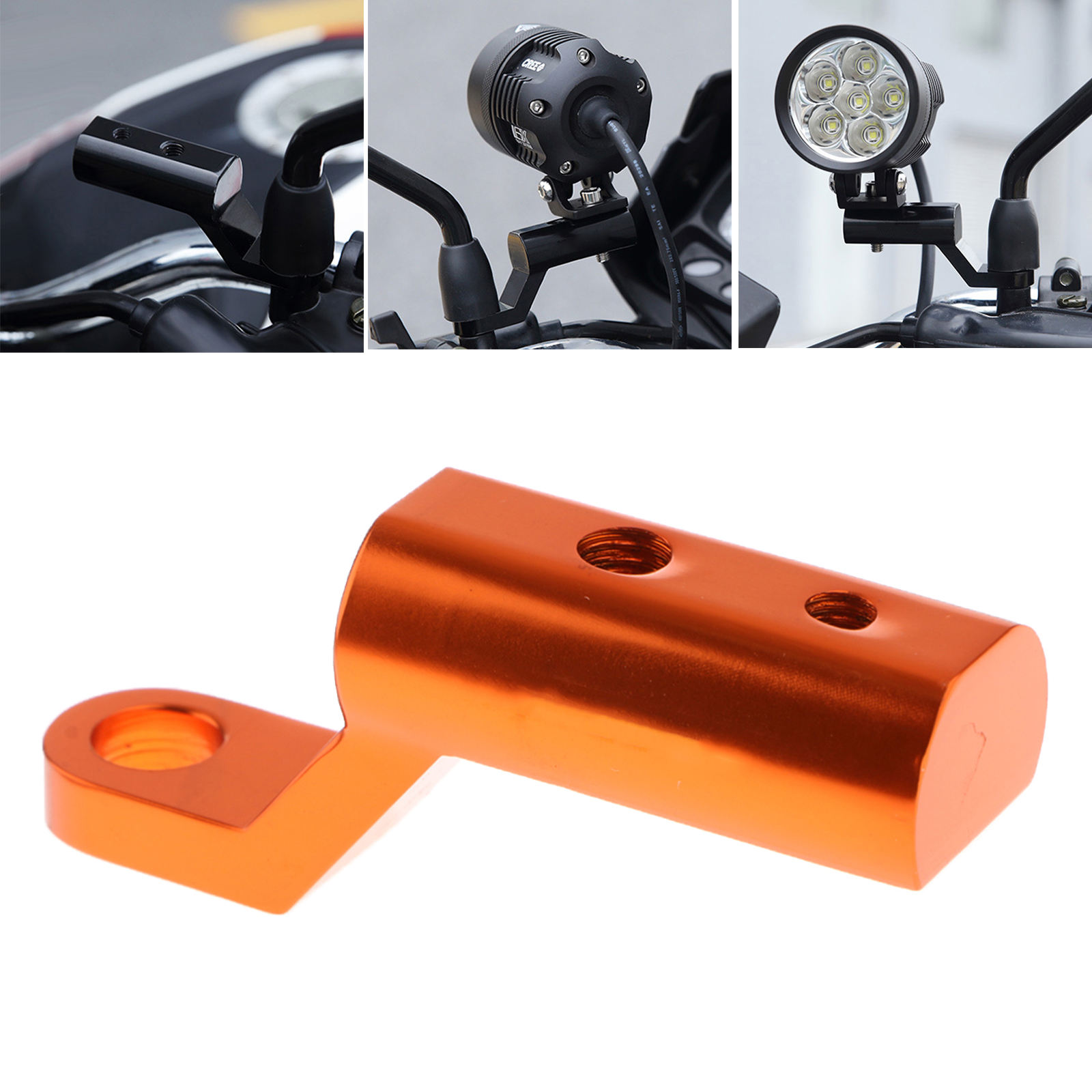  Motorcycle Rearview Mirror Expander Bracket Adapter Holder Mount