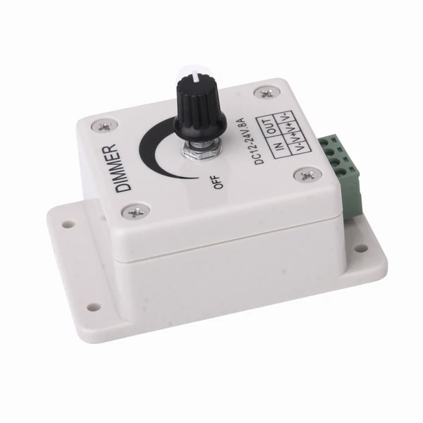  Dimmer Switch for Dimmable LED, Halogen and Incandescent Bulbs, DC 12V-24V 8A