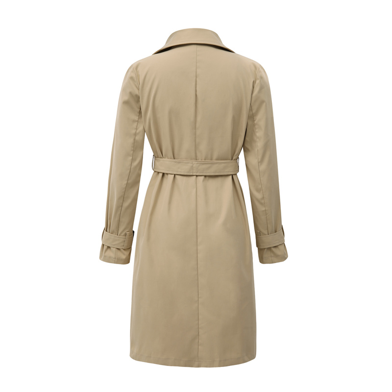 para mulher, trench coat com lapela e