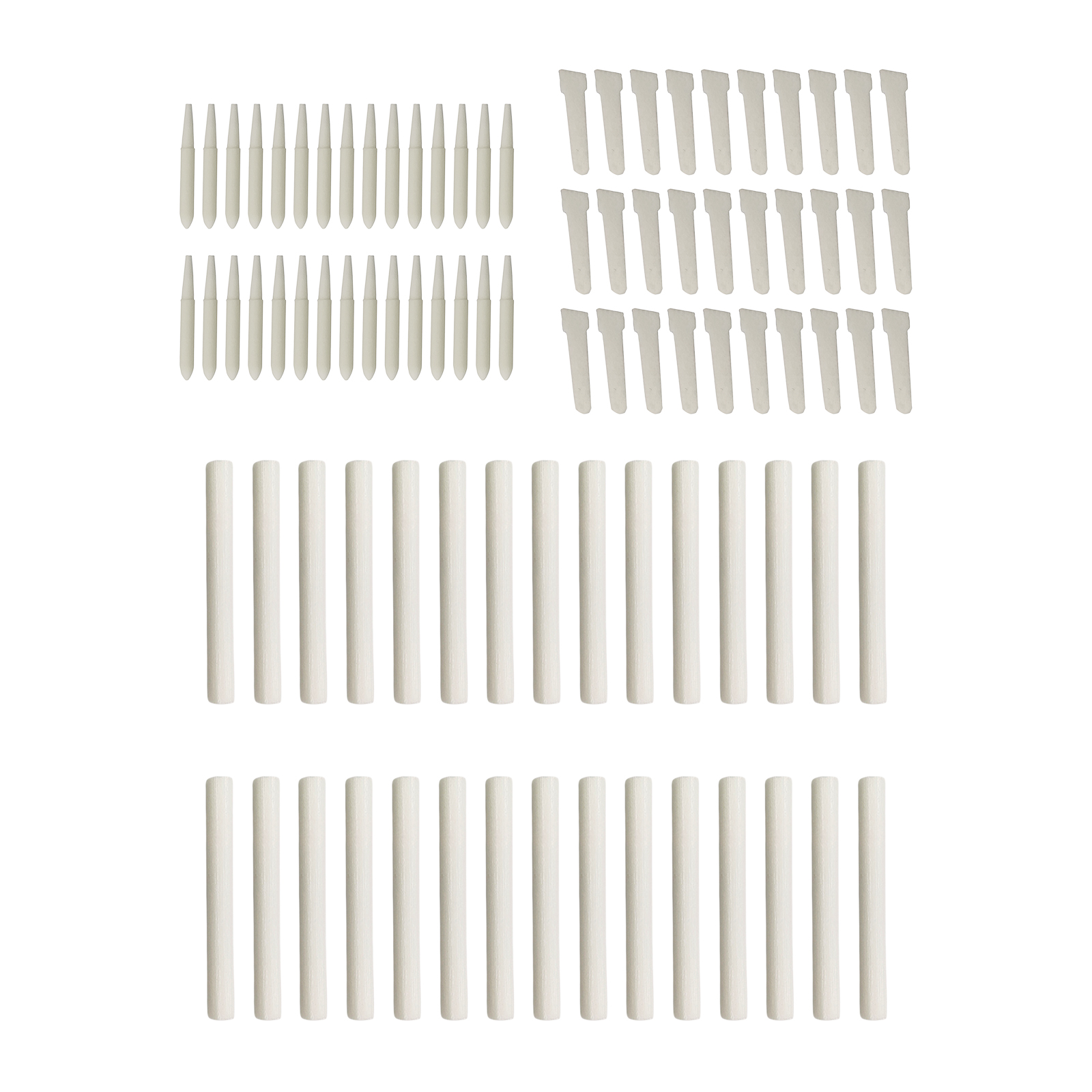 30Pcs Plastic Refillable Pen Double Head Pen Tips Penholder Paint Tool Marker Paint Brush Nibs for Lettering Art Calligraphy