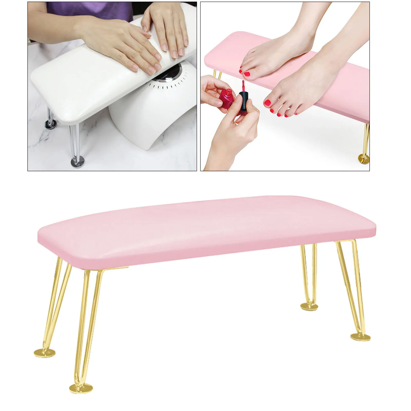mesa de mesa, secador de unhas, travesseiro de mão, manicure, casa