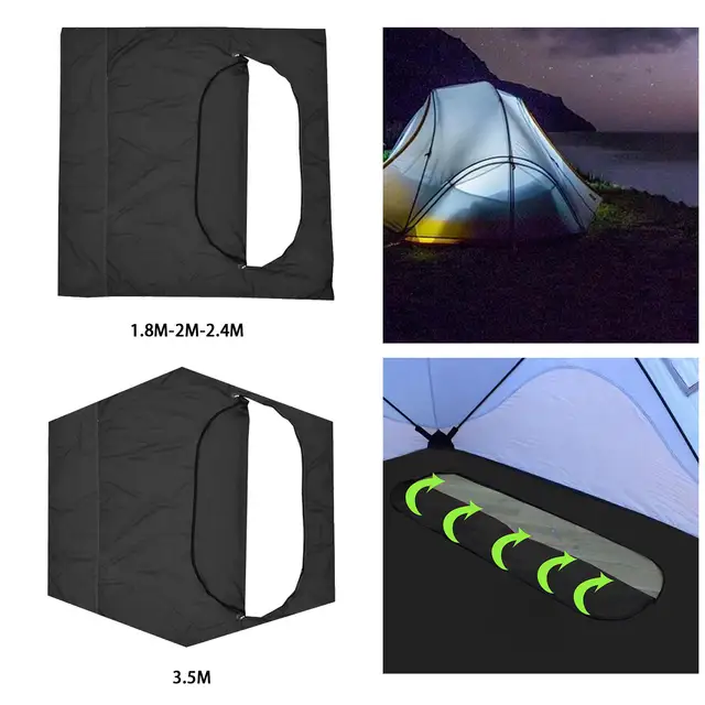 Removable Tent Mat Use For Winter Ice Fishing Tent, 3 Sizes Winter