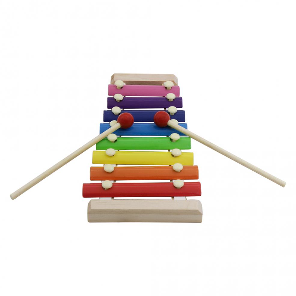 Description Picture 6 of item19pcs Orff Percussion Musical Instruments Set Hand Drum Knock Piano Xylophone Maracas Wrist Bells Mixed Kits for Children Baby