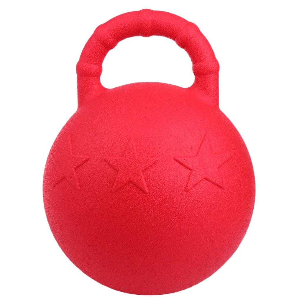 Equine Chew  Horse Pony Dogs Soccer Ball with Handle Random Color