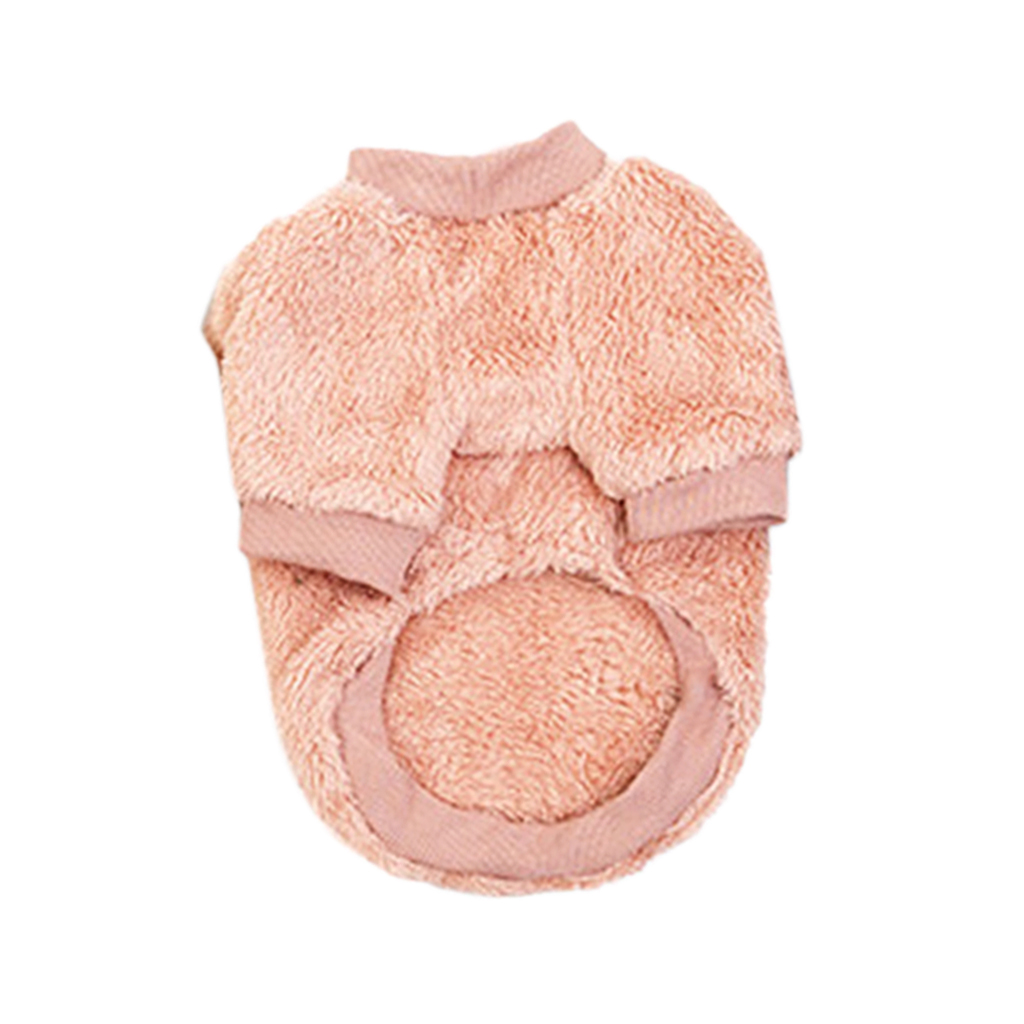 Puppy Warm Coat Dog Soft Costume Apparel Doggies Apricot/Pink/Dark Green/Grey