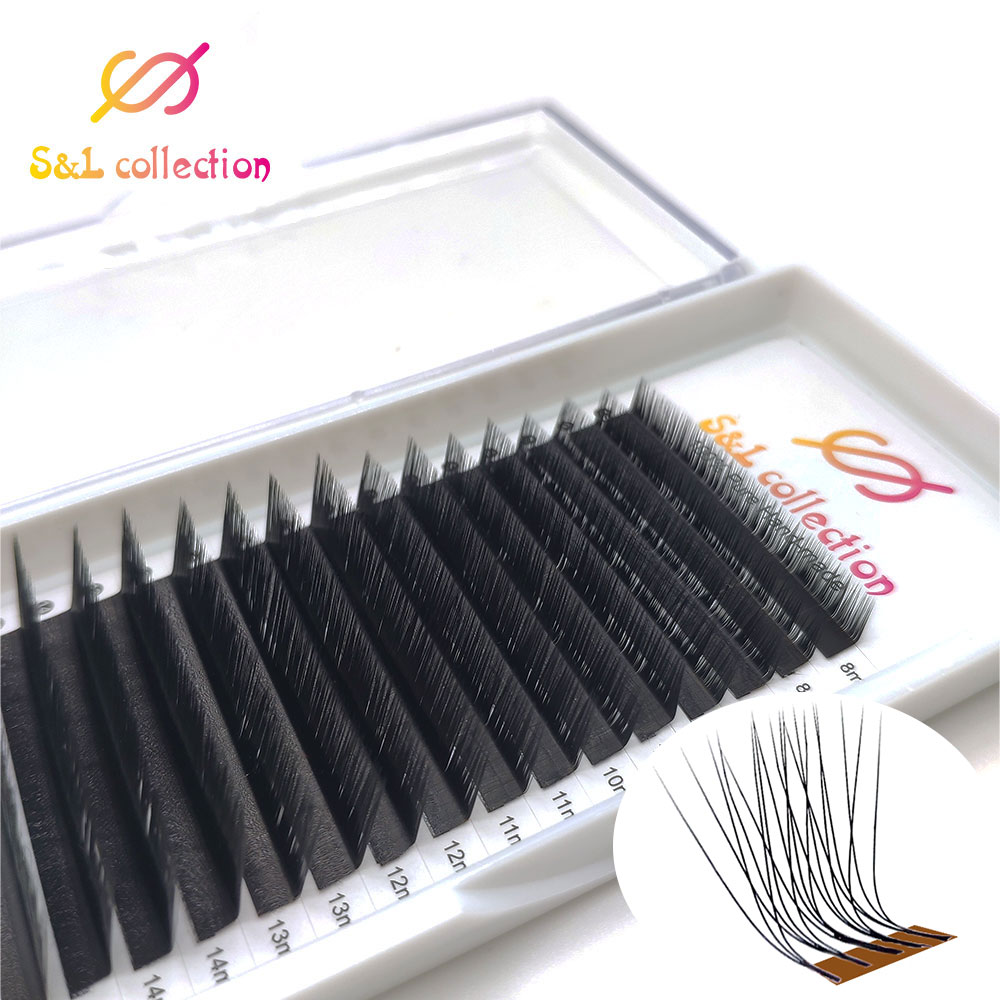 Best of L / LC / LD / M Curl Eyelashes Makeup Eyelash Extension Bloom Auto Fans Eyelash Easy Fanning Lashes Auto Fan Magnetic Camellia Beauty Reviews & Tips - Image 2